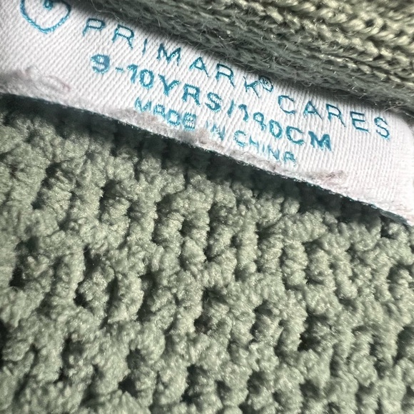 Primark Girl Olive Textured Crew Neck Sweater - Picture 3 of 5
